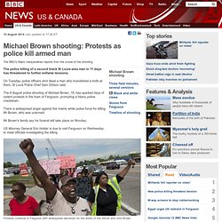 Michael Brown shooting: Protests as police kill armed man