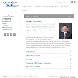Michael C. Cato - Solomon Ward Partner