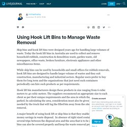 Using Hook Lift Bins to Manage Waste Removal