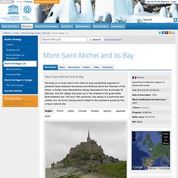 Mont-Saint-Michel et sa baie