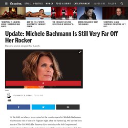 Michele Bachmann Still Has Some Crazy Theories About Obama