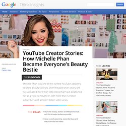 YouTube Creator Stories: How Michelle Phan Became Everyone's Beauty Bestie – Think Insights – Google