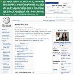 Michelle Rhee - Wikipedia