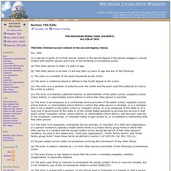 chigan Legislature - Section 750.520c