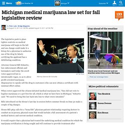 Michigan medical marijuana law set for fall legislative review