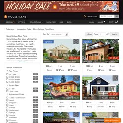 Micro Cottages and Tiny Houses from Houseplans.com