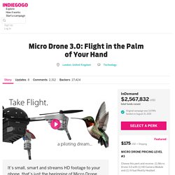 Micro Drone 3.0: Flight in the Palm of Your Hand