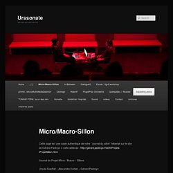 Micro/Macro-Sillon