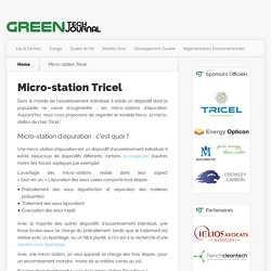 Micro-station Tricel - Green Tech Journal