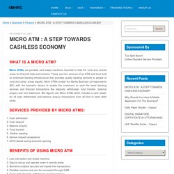 Micro ATM - Paymonk