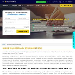 Microbiology Assignment Help and Writing Services