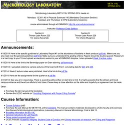 Microbiology Laboratory METX119L