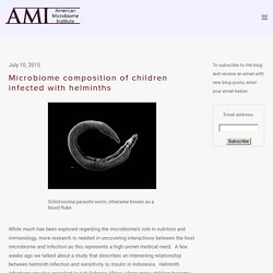 Microbiome composition of children infected with helminths — The American Microbiome Institute