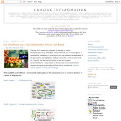 Cooling Inflammation: Gut Microbiome 2014: Diet, Inflammation, Disease, and Repair