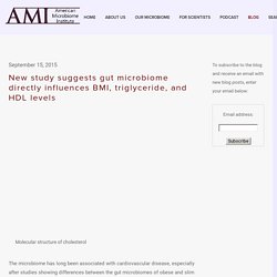 New study suggests gut microbiome directly influences BMI, triglyceride, and HDL levels — The American Microbiome Institute