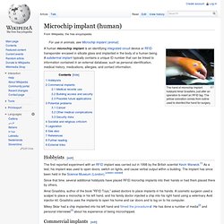 Microchip implant (human)