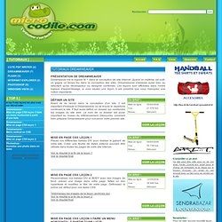 Tutoriaux et leçons Microcodile : Dreamweaver