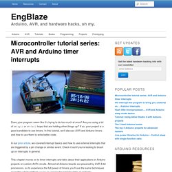 Microcontroller tutorial series: AVR and Arduino timer interrupts