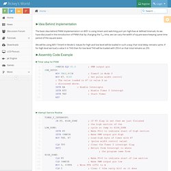 Pulse Width Modulation (PWM) tutorial: 8051 example : 8051 Microcontroller Projects AVR PIC Projects Tutorials Ebooks Libraries codes