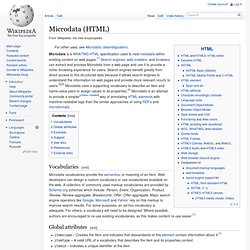 Microdata (HTML)