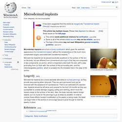 Microdermal implants