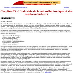 Chapitre 83 - L'industrie de la microélectronique et des semi-conducteurs