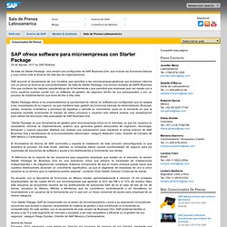 SAP America Latina » SAP ofrece software para microempresas con Starter Package