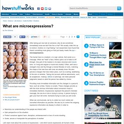 What are microexpressions?