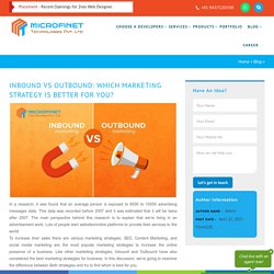 Inbound VS Outbound: Which marketing strategy is better for you? - Microfinet Technologies Private Limited