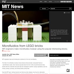 Microfluidics from LEGO bricks