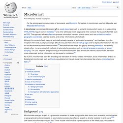 Microformats [Wikipedia]