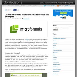 Ultimate Guide to Microformats: Reference and Examples