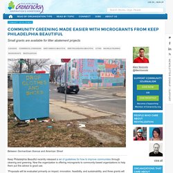 Community Greening Made Easier with Microgrants From Keep Philadelphia Beautiful