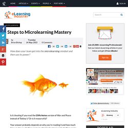 4 Steps to Microlearning Mastery