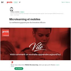 Microlearning et mobiles – PREDA Microlearning – Medium