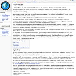 Micronation - Lomwiki, the micronation encyclopaedia