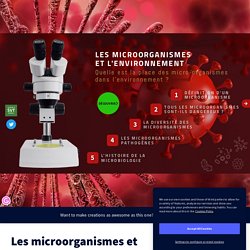 Les microorganismes et l'environnement - Genially