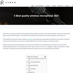 5 Best quality wireless microphone 2021 - instroreview.com