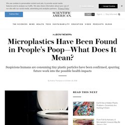 Microplastics Have Been Found in People's Poop&mdash;What Does It Mean?