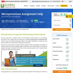 Microprocessor Assignment Help and Assignment Writing Service