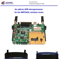 DL5NEG - A add-on AVR microproecessor electonics for the WRT54GL wireless router