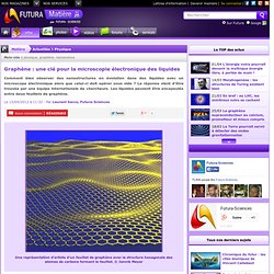 Graphène : une clé pour la microscopie électronique des liquides