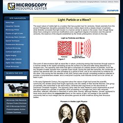 The Physics of Color and Light - Light: Particle or a Wave?