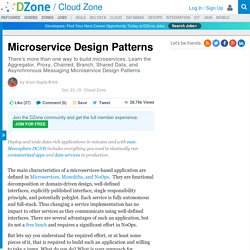 Microservice Design Patterns - DZone Cloud