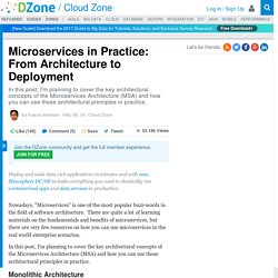 Microservices in Practice: From Architecture to Deployment - DZone Cloud