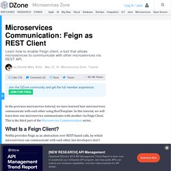 Microservices Communication: Feign as REST Client - DZone Microservices