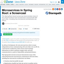 Microservices in Spring Boot: a Screencast
