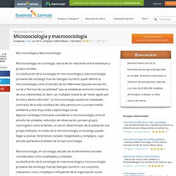 Microsociología Y Macrosociología - Documentos de Investigación - Ssidor