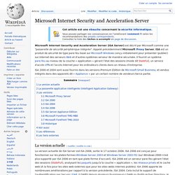 Microsoft Internet Security and Acceleration Server