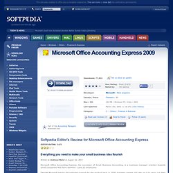 Download Microsoft Office Accounting Express 2009 Free - Everything you need to make your small business idea flourish